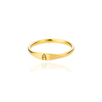 Tiny Initial Letter Ring