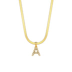 Herringbone Letter Necklace