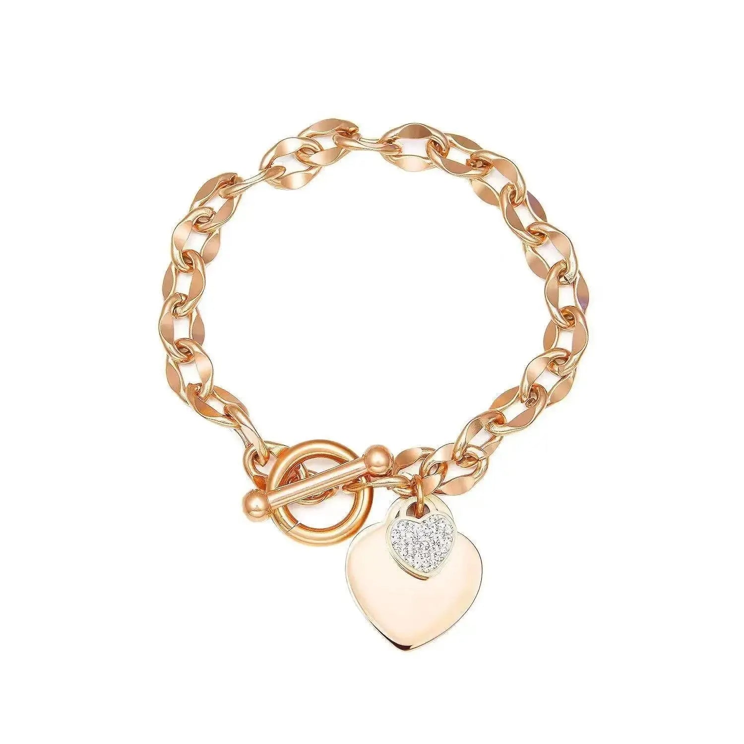 Big Heart Charm Bracelet