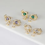 Crystal Evil Eye Earrings