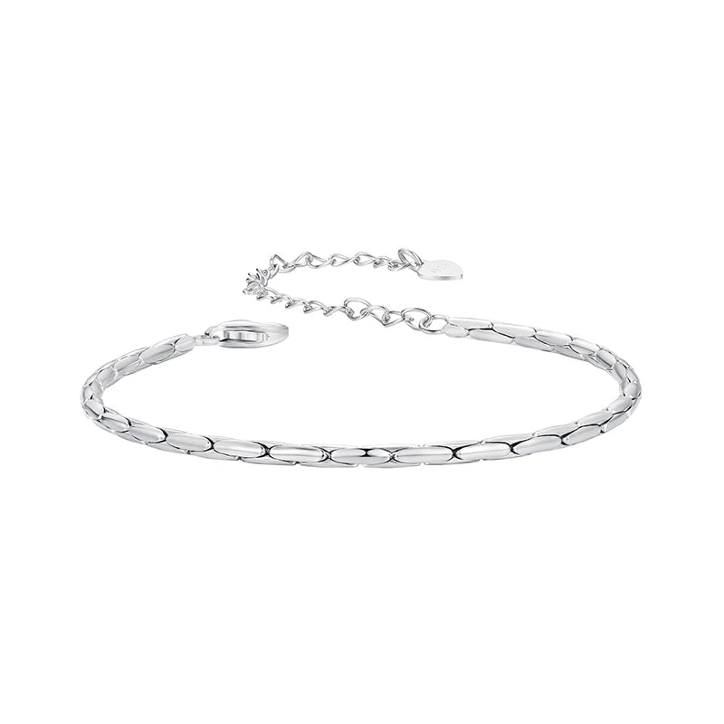 Silver Slim Chain Bracelet