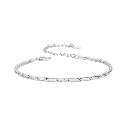 Silver Slim Chain Bracelet