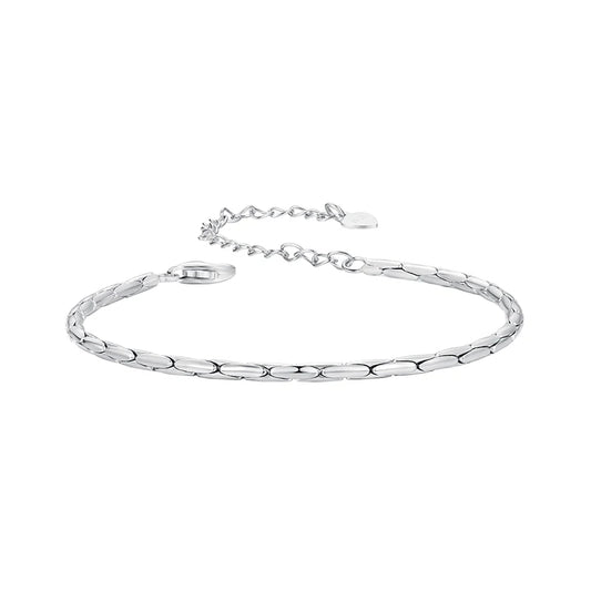 Silver Slim Chain Bracelet