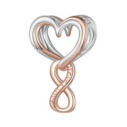 Two-Toned Infinite Love Charm