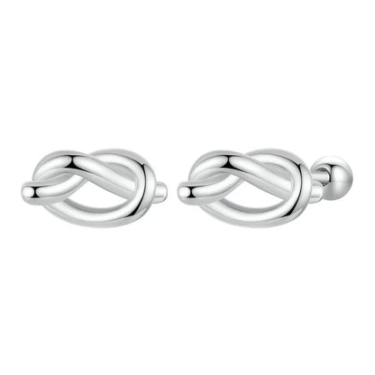 Simple Knot Stud Earrings