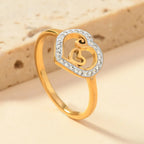 Stainless Steel Heart Ring