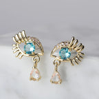 Crystal Evil Eye Earrings