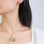Crystal Evil Eye Earrings
