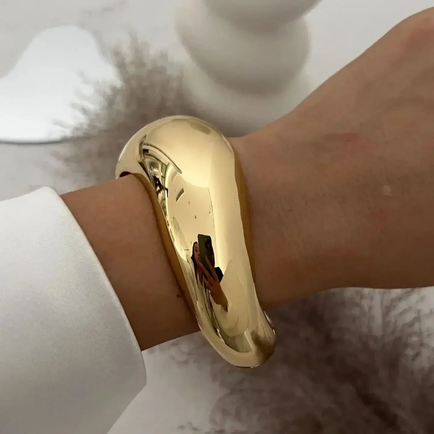 Geometric Cuff Bangle