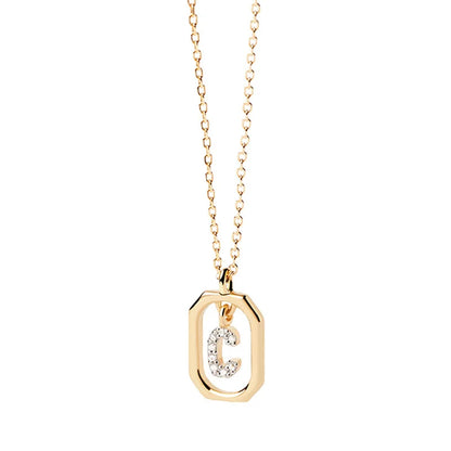 Gold Initial Pendant Necklace