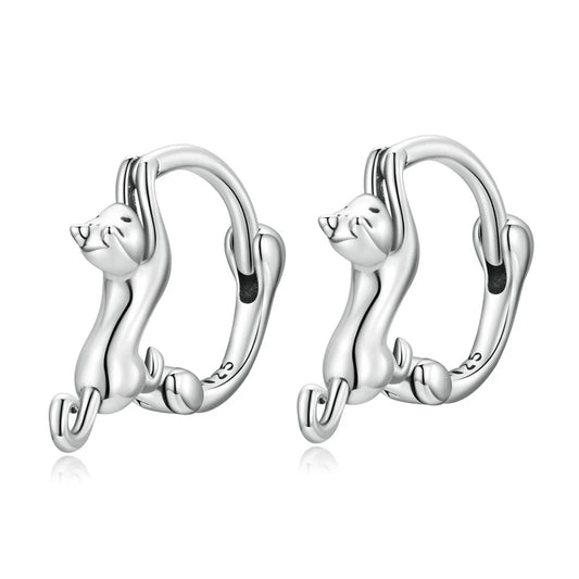 Cute Cat Stud Earrings