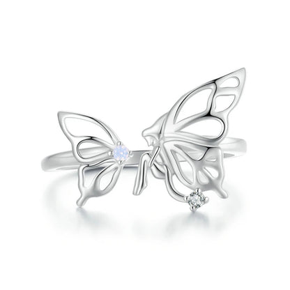 Elegant Butterfly Open Ring