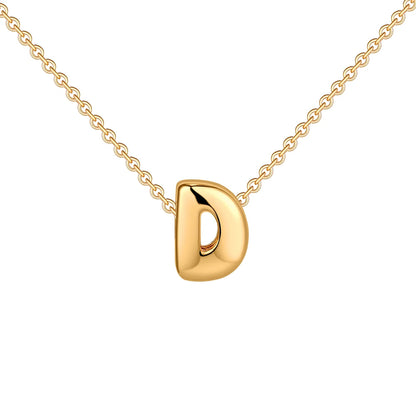 Dainty Balloon Letter Necklace