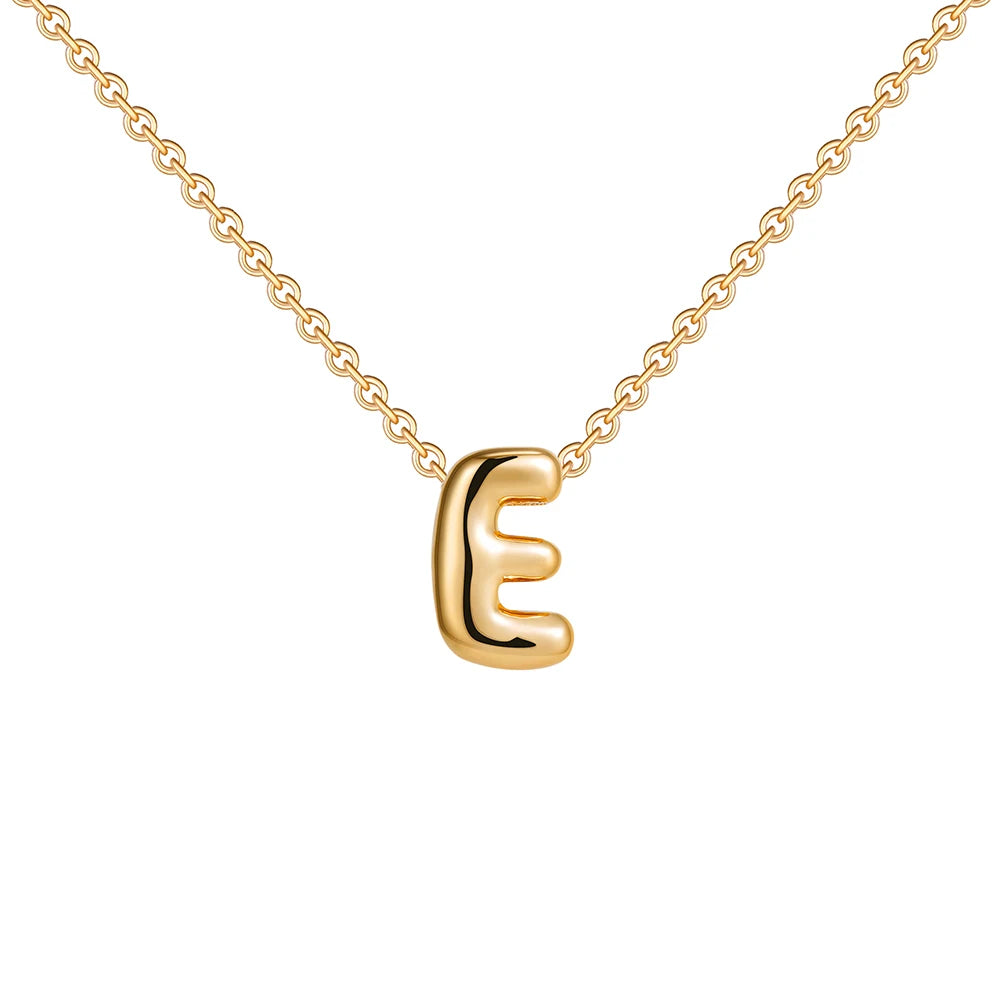 Dainty Balloon Letter Necklace