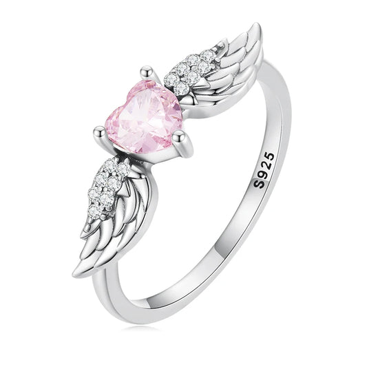 Angel Heart Wing Ring