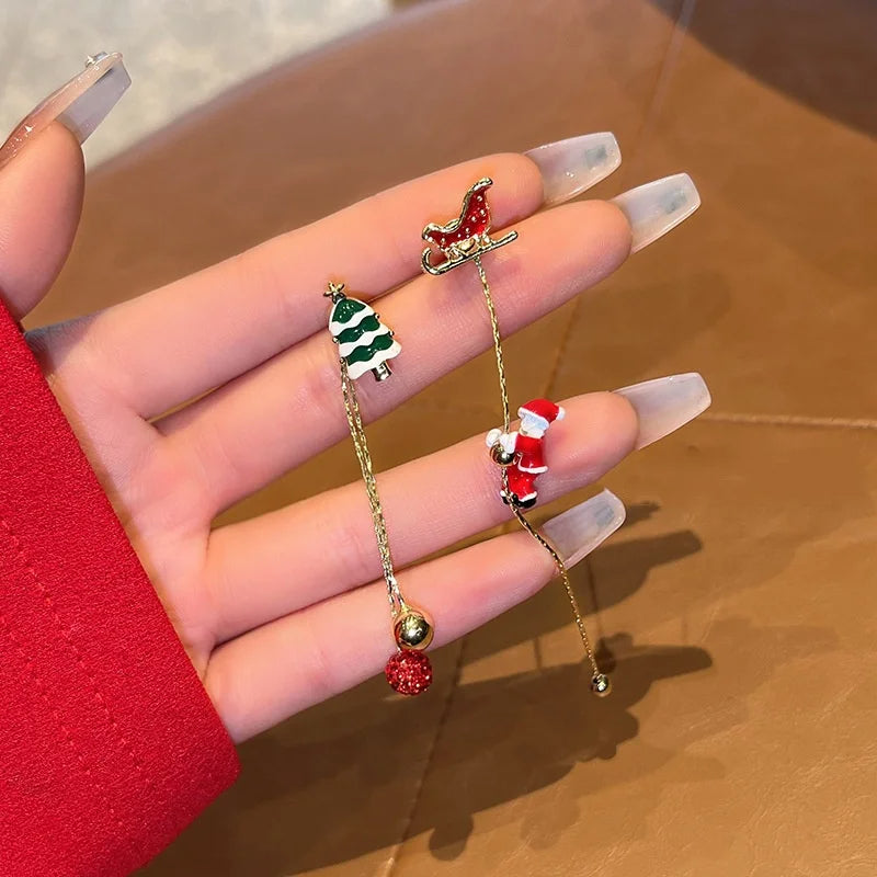 Xmas Santa Drop Earrings