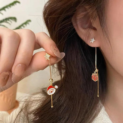 Xmas Santa Drop Earrings