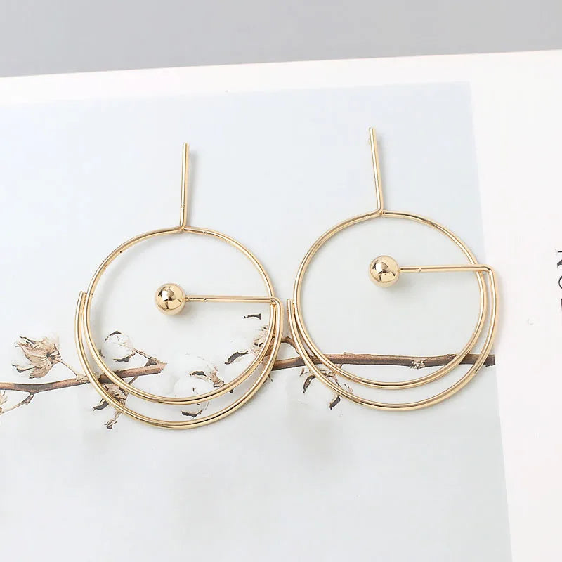 Exaggerated Big Circle Earrings