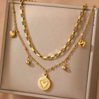 Layered Heart Necklace