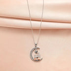 Mom & Daughter Moon Love Necklace