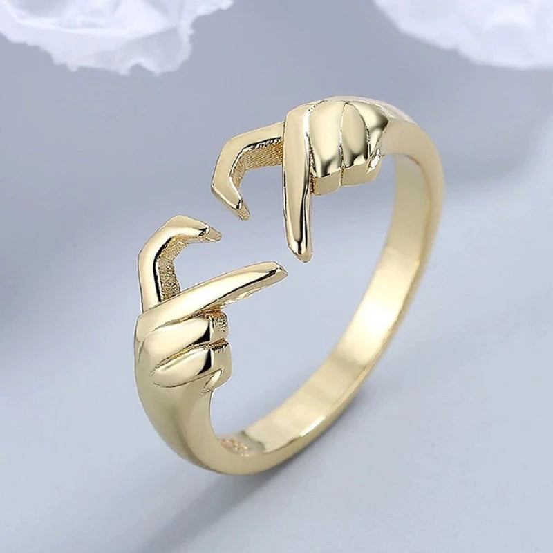Adjustable Love Hand Ring