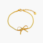 Stainless Steel Bow Bracelet