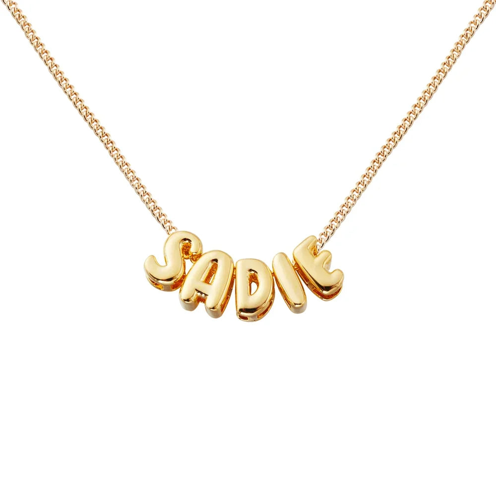 Personalized Bubble Name Necklace