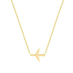 Dainty Airplane Necklace