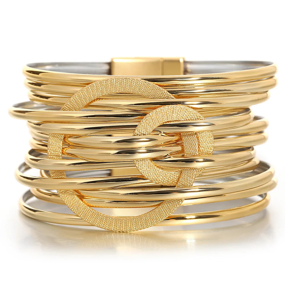 Multilayer Circles Bracelet