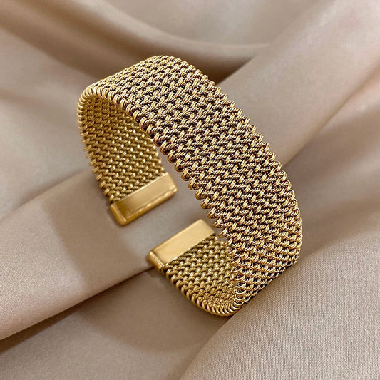 Mesh Cuff Bracelet