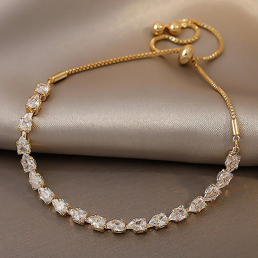 Square Rhinestone Bracelet