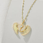 Embrace Angel Wing Heart Necklace