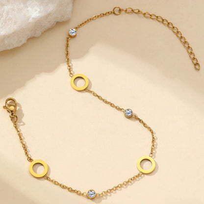 Dainty Hollow Circular Bracelet