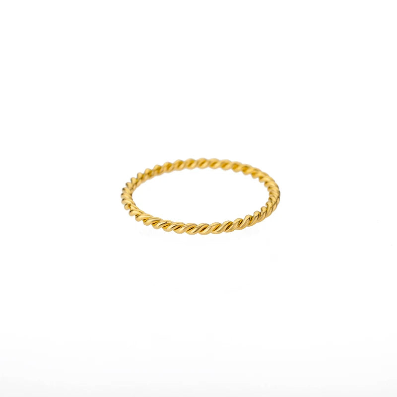 Twisted Spiral Ring