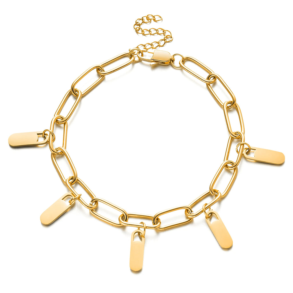 Custom Chain Link Charm Bracelet