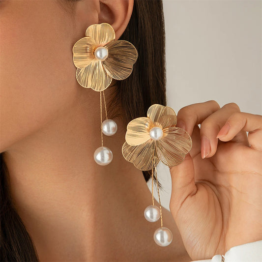 Large Flower Earrings