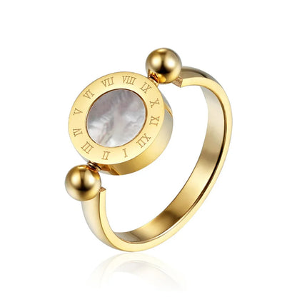 Rotatable Roman Numerals Ring