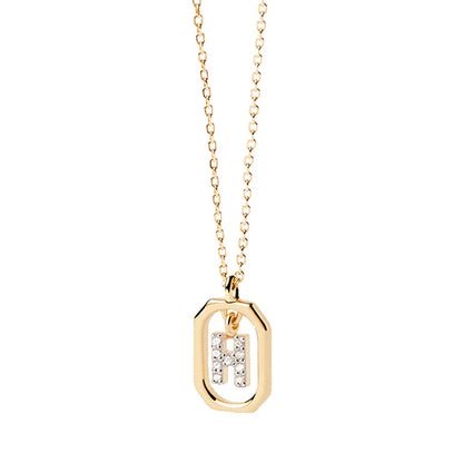 Gold Initial Pendant Necklace