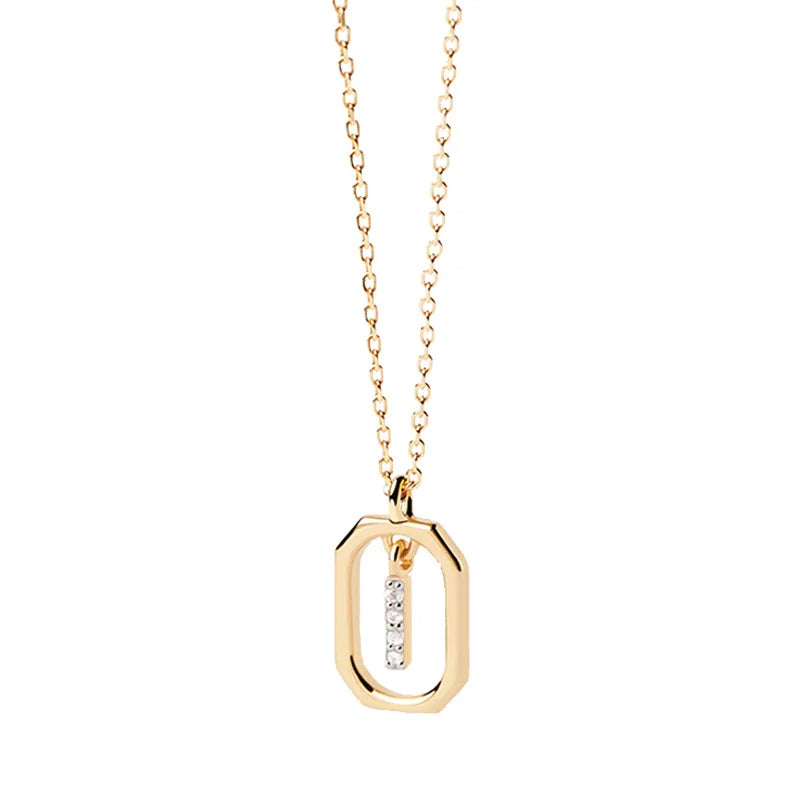 Gold Initial Pendant Necklace