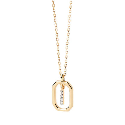 Gold Initial Pendant Necklace