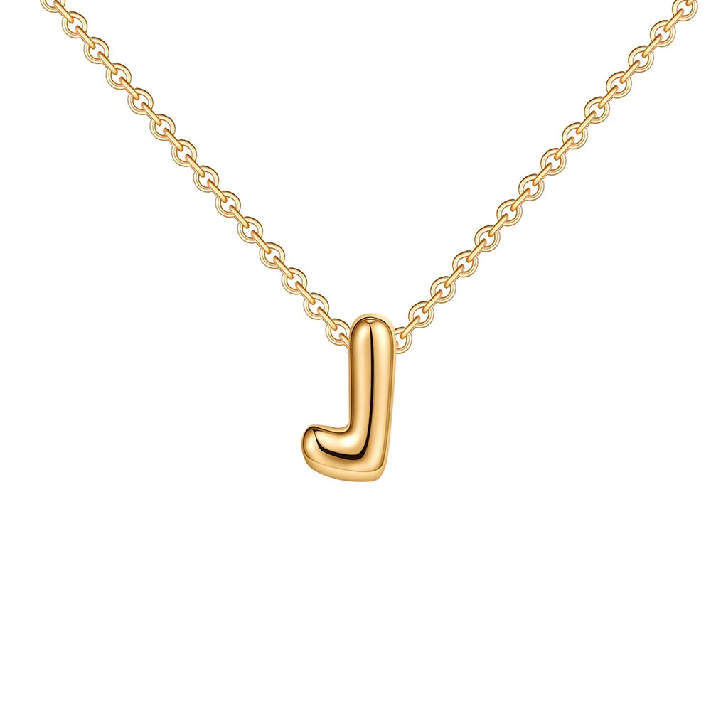 Dainty Balloon Letter Necklace