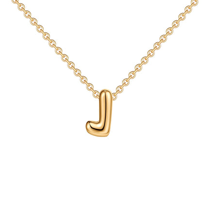 Dainty Balloon Letter Necklace