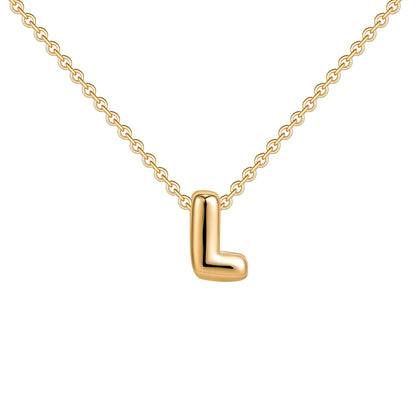 Dainty Balloon Letter Necklace