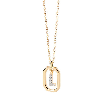 Gold Initial Pendant Necklace