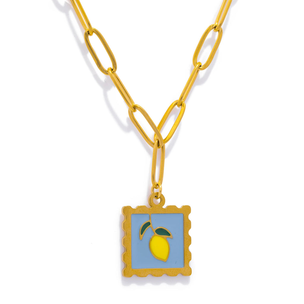 Whimsical Fruit Charm Necklace