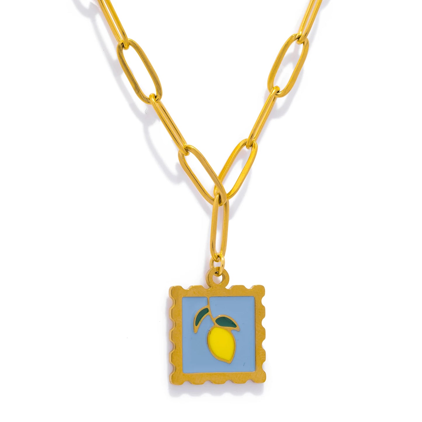Whimsical Fruit Charm Necklace