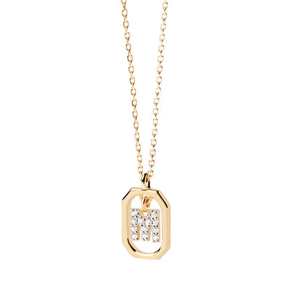 Gold Initial Pendant Necklace