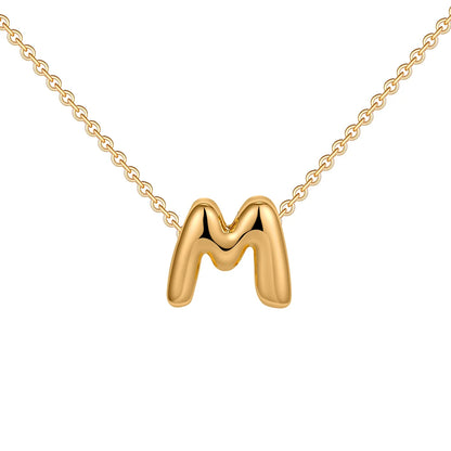 Dainty Balloon Letter Necklace