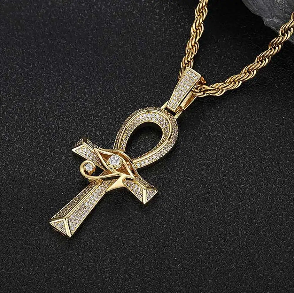 Ankh Evil Eye Necklace