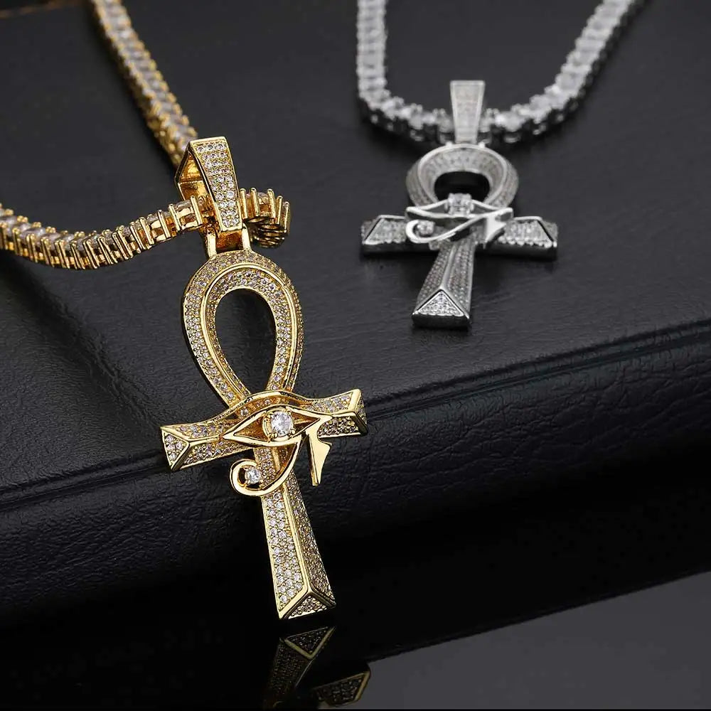 Ankh Evil Eye Necklace